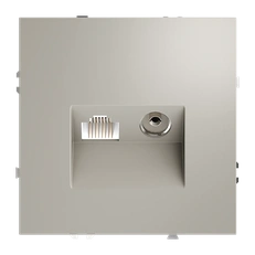 Изображение Розетка телевизионная встраиваемая VOLTUM S70 TV+RJ45 кат. 6 (кашемир)